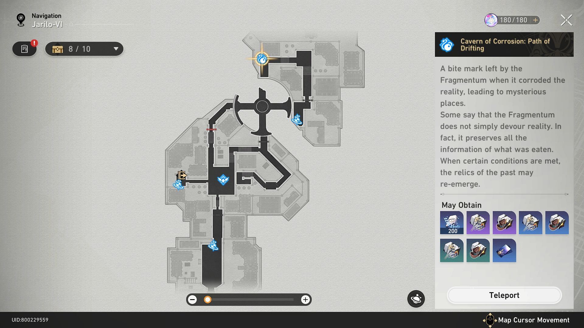 Cavern within Corridors of Fading Echoes (Image via Honkai Star Rail)